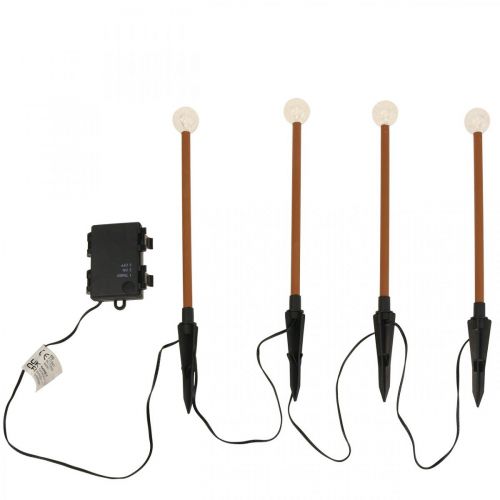 Floristik24 LED havelys LED bar lys 4 LED lamper H20cm