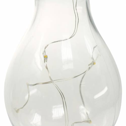 Artikel Havedekoration solcelle LED pære varm hvid H15cm 5 stk