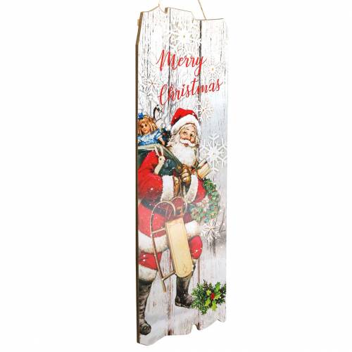 Floristik24 LED-vægmaleri Julemanden &quot;God jul&quot; 21 × 60cm Til batteri
