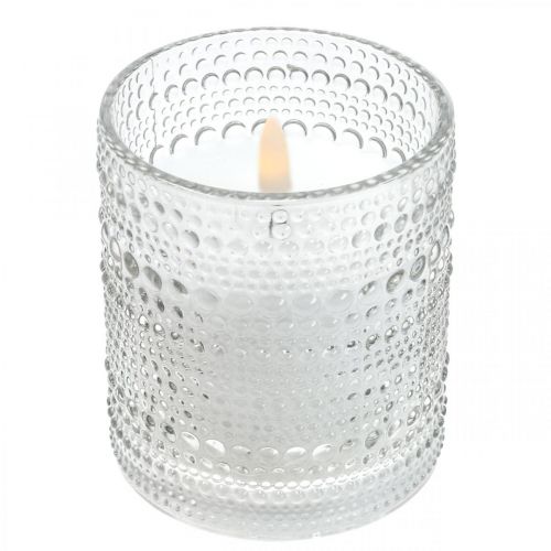 Floristik24 LED stearinlys voks søjle lys LED lanterne Ø8,5cm H10cm