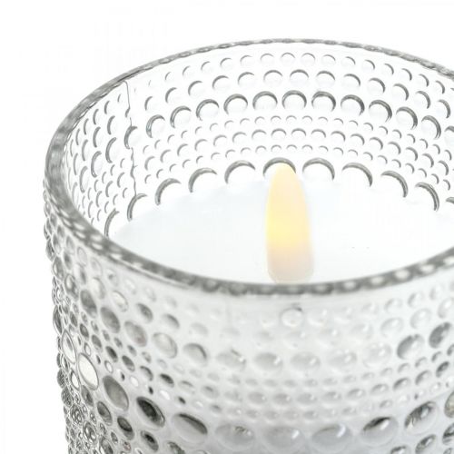 Floristik24 LED stearinlys voks søjle lys LED lanterne Ø8,5cm H10cm