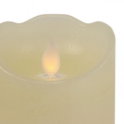 Floristik24 LED stearinlys voks søjle lys varm hvid Ø7,5cm H12,5cm