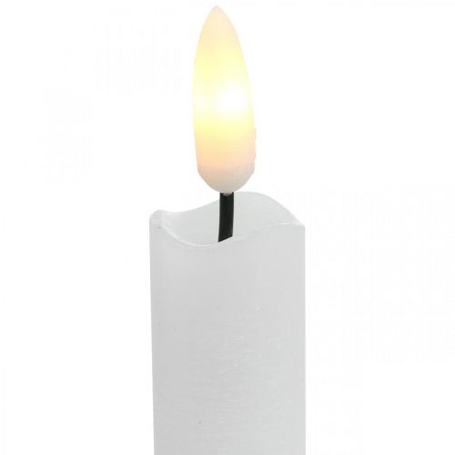 Artikel LED stearinlys bordlys varm hvid til batteri Ø2cm 24cm 2stk