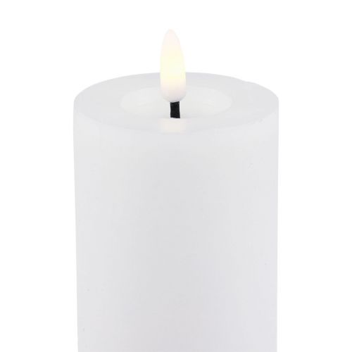 Floristik24 LED stearinlys med timer ægte vokslys bevægende flamme 19cm