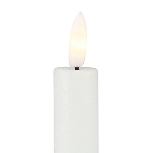 Artikel LED lys med timer stick lys ægte voks hvid 25cm 2 stk