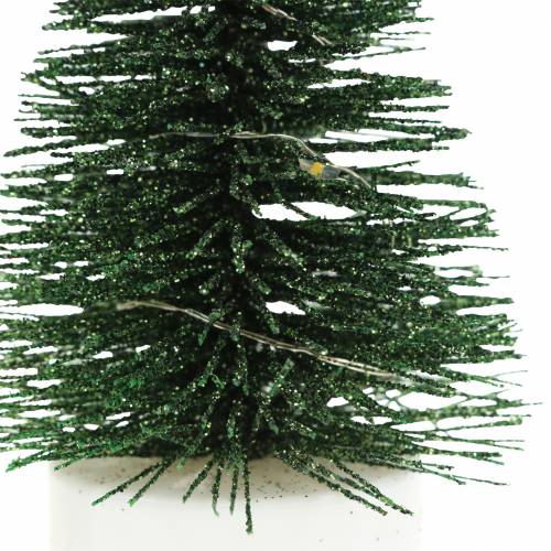 Floristik24 LED juletræ grøn/hvid 10cm 3stk