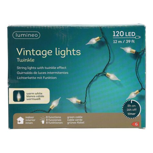 Artikel LED eventyrlys Timer Twinkle julelys 12m