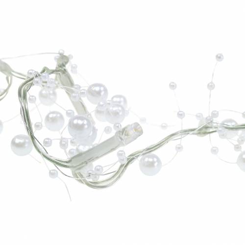 Floristik24 LED lys kæde perle guirlande hvid varm hvid L120cm