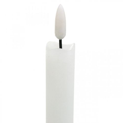 Artikel LED stearinlys bordlys varm hvid til batteri Ø2cm 24cm 2stk