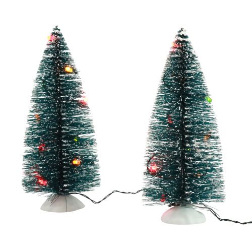 Artikel LED juletræ mini kunstig til batteri 16cm 2stk