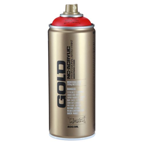 Artikel Maling spray rød Montana Gold satin mat 400ml