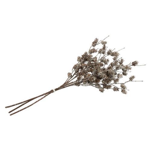 Artikel Lærkegren kunstige dekorative grene kogler hvid 52cm 3 stk