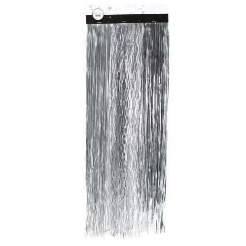 Floristik24 Juletræ ornament glitter mix sølv 50cm