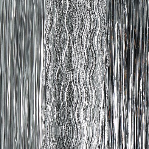 Floristik24 Juletræ ornament glitter mix sølv 50cm