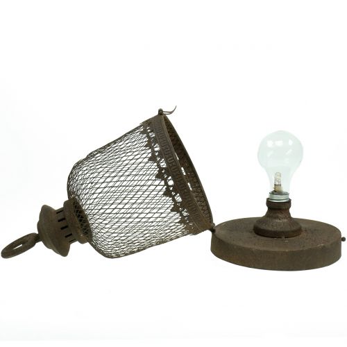 Floristik24 Dekorativ lampe antik Ø16cm H29.5cm