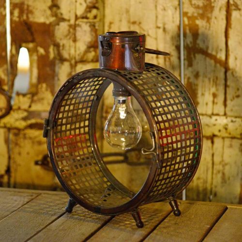 Floristik24 Sollampe metallampe altan deco industrielt design Ø23cm