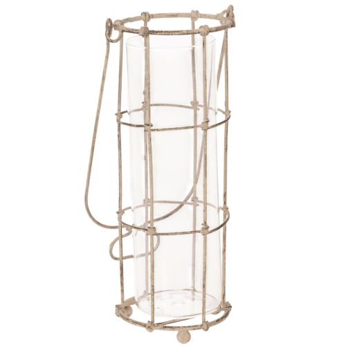 Havelanterne, metalvindlampe Ø8,5 cm H23/18,5/14,5 cm 3-delt sæt | Floristik24.dk