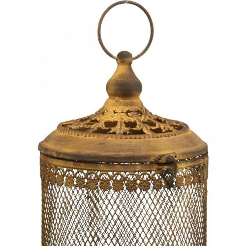 Floristik24 Lanterne rust look havedekoration sommer Ø15,5/19,5cm H29/36cm sæt med 2 stk.