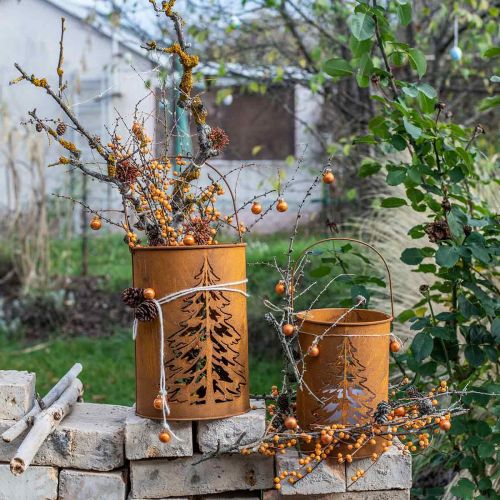 Artikel Lanterne metal lanterne patina dekoration Ø16/20,5 cm sæt af 2
