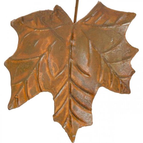 Floristik24 Efterårsdekoration blade metal rust look L20cm 4stk