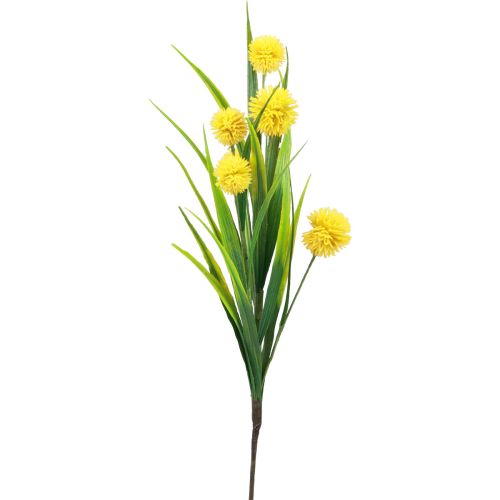 Floristik24 Kunstige blomster kugleblomst allium prydløg kunstig gul 45cm