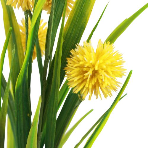 Floristik24 Kunstige blomster kugleblomst allium prydløg kunstig gul 45cm