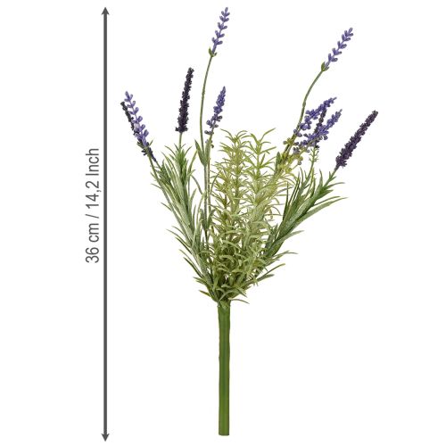 Artikel Lavendeldekoration Kunstig bundt kunstige planter Lilla 36cm