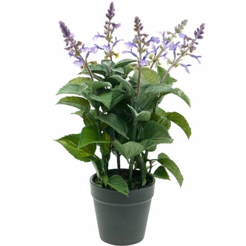 Kunstig lavendel i potte, lavendelpotte, middelhavs kunstig plante