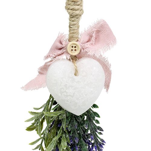 Artikel Lavendelbusk med hjerte 25cm røv. 2st