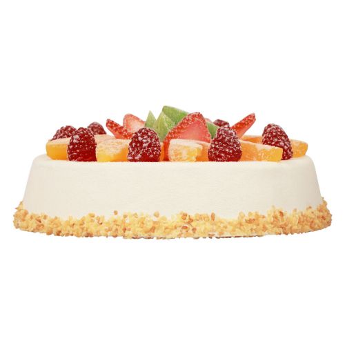 Floristik24 Maddummy, kunstig kage med frugter Ø23cm H8,5cm