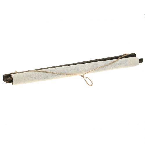Floristik24 Deco rulle lavet af hør med fisk 60cm x 72cm