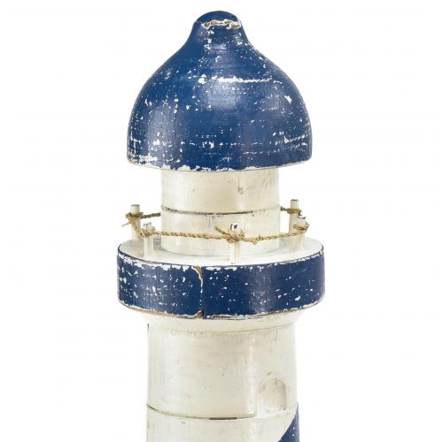 Artikel Lighthouse Maritime borddekoration blå hvid Ø10,5cm H28,5cm