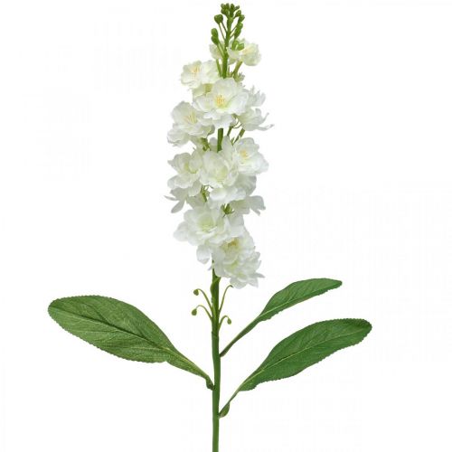 Artikel Levkoje Hvid kunstig blomst Kunstig stilkblomst 78cm