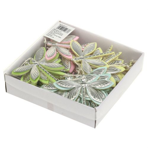 Floristik24 Dragonflies til hængende, assorterede farver 7cm x 5.5cm 28pcs