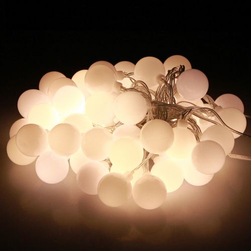 Artikel Fairy lights balls timer 60 LED varm hvid indvendig udvendig 9m