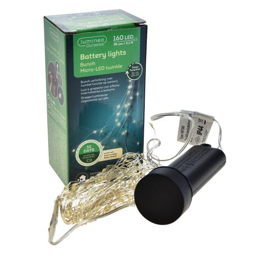 Floristik24 Light trail timer batteri Twinkle 140cm 160 Micro LED