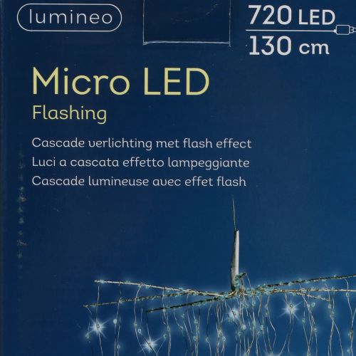 Artikel Lyskaskade Micro-LED kølig hvid 720 H130cm