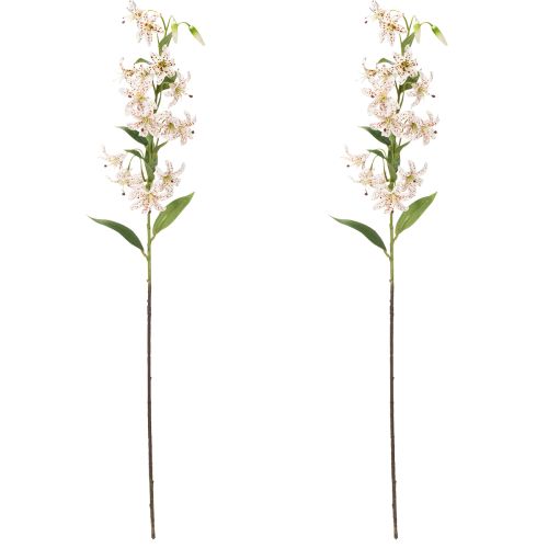 Artikel Kunstig lilje som blomsterstilk til elegant og vedligeholdelsesfri dekoration, 82 cm, 2 stk.
