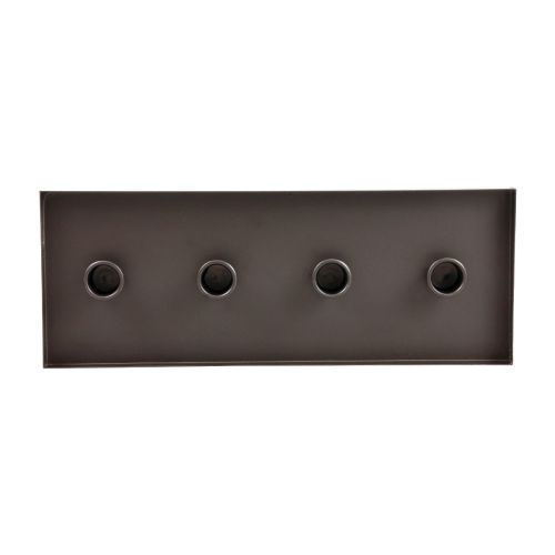 Artikel Lysestage metal sort lysbakke 35x13x2cm