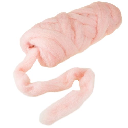 Artikel Lunte Pink Uld Lunte Naturuld Vandtæt Farveægte 5cm 10m