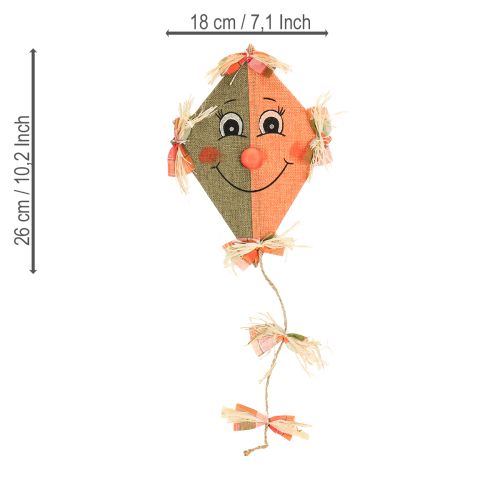 Artikel Sjov dekorativ drage til ophængning orange 18×26 cm 2 stk.