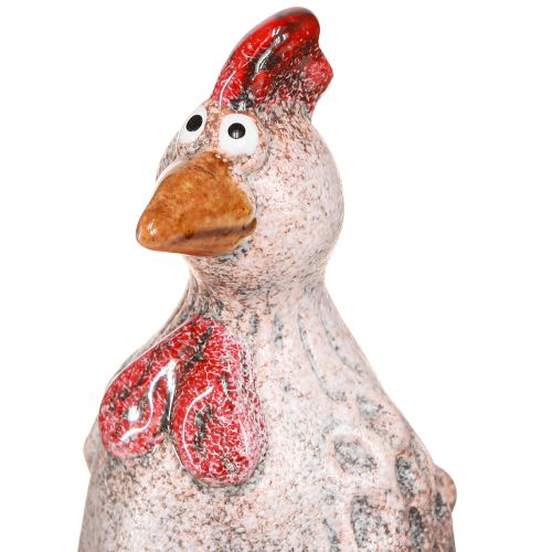 Artikel Sjov dekorativ kylling keramik dekorativ figur påske 10,5cm 4 stk
