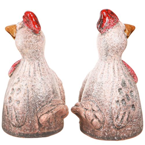 Artikel Sjov dekorativ kylling keramik dekorativ figur påske 10,5cm 4 stk