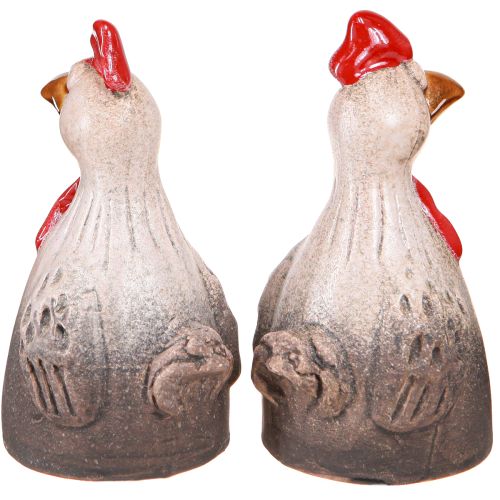 Artikel Sjov kylling keramisk dekoration keramisk kylling påske 13,5cm 2 stk