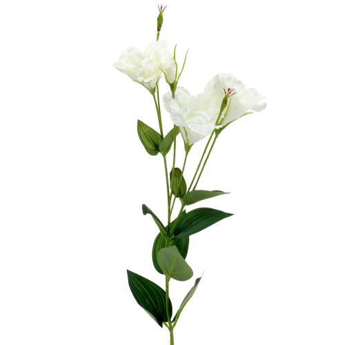 Floristik24 Lysianthus kunstig blomst hvid L87,5cm
