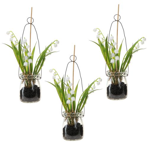 Artikel Liljekonval i glas Artificial Early Bloomers H22cm 3stk
