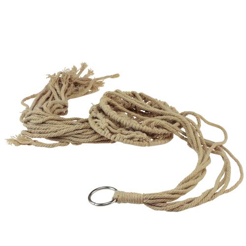 Artikel Makrame dekoration til ophængning af beige brun boho Ø12cm H79cm