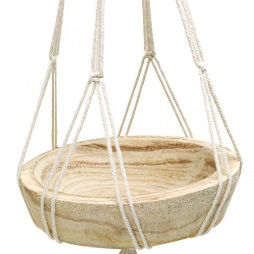 Artikel Makrame hængekurv boho stil dekorativ skål Ø23cm H90cm