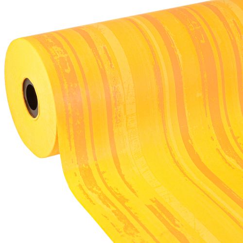 Manchetpapir blomsterpapir gul orange 37,5 cm 100 m