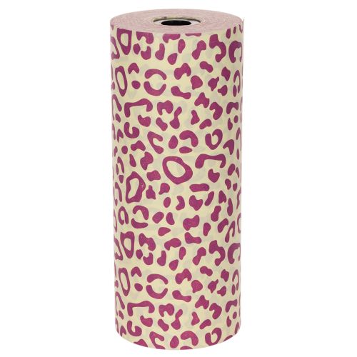 Manchetpapir, leopardprint, lilla, 25 cm, 100 m | Floristik24.dk